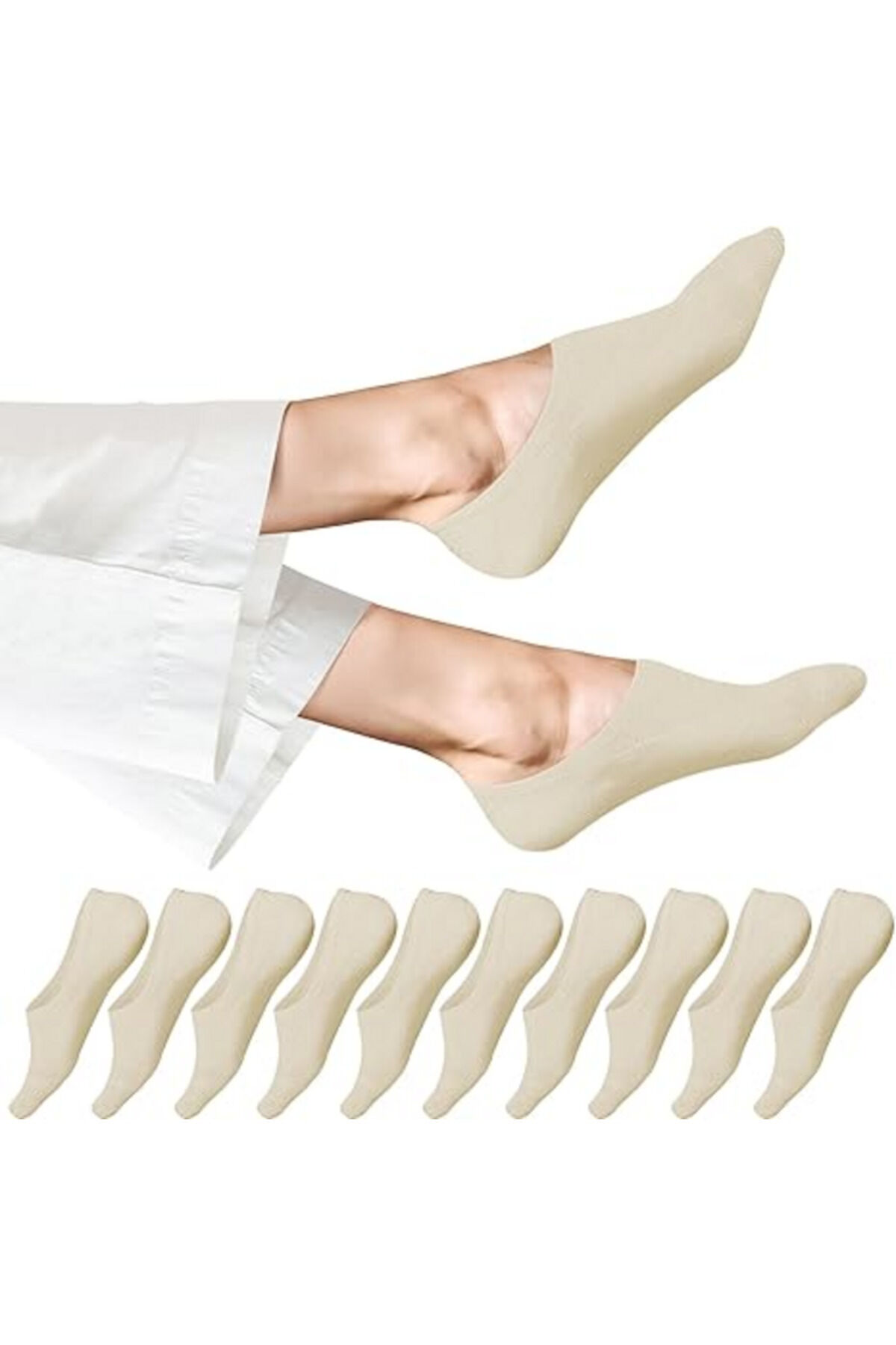 6 Adet Kokulu Dikişsiz Soft Patik Çorap