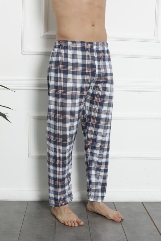Erkek Pamuklu Pijama Altı Kahverengi̇ - L