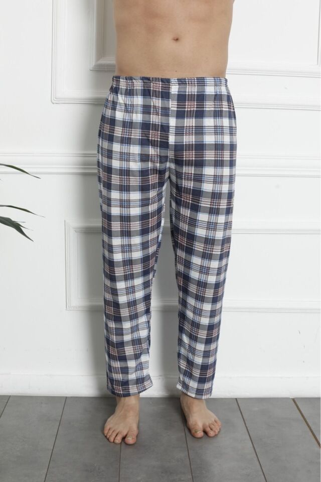 Erkek Pamuklu Pijama Altı Kahverengi̇ - M