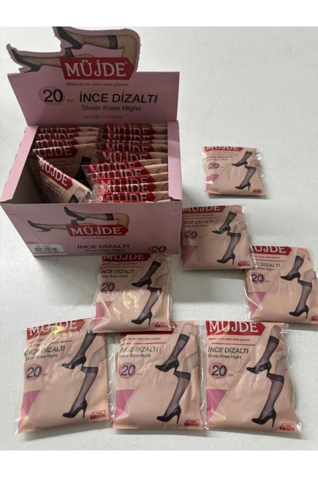 Ince Dizaltı Çorap 20 Denye Siyah 3'Adet - 20