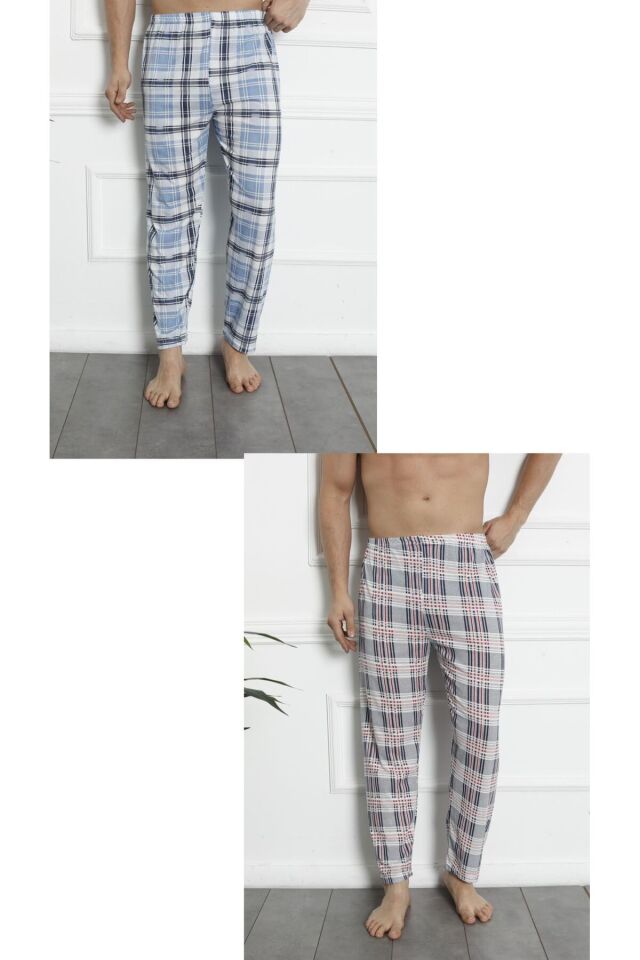 2'li Pijama Alt Ekonomik Lacivert - 2XL
