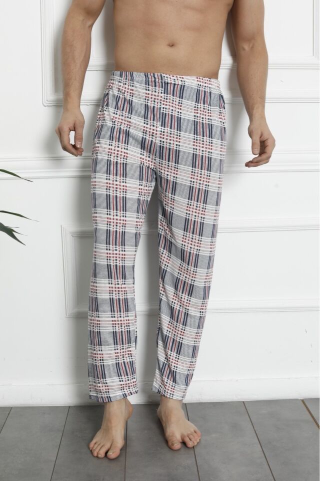 Erkek Pamuklu Pijama Altı 206 Kırmızı - L