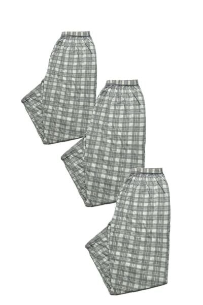 Erkek Pamuklu Pijama Altı 212 Beyaz - 2XL