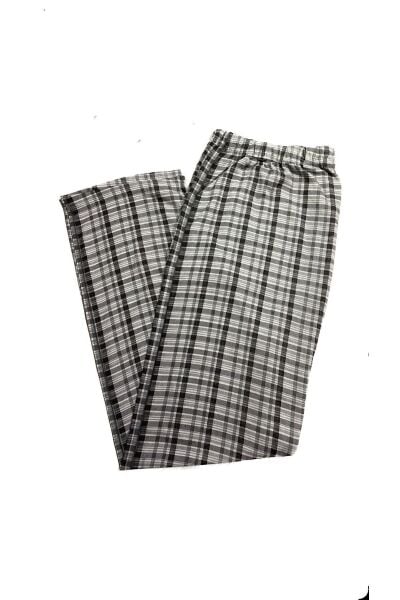 Erkek Pamuklu Pijama Altı 213 Gri̇ Tonlu - XL